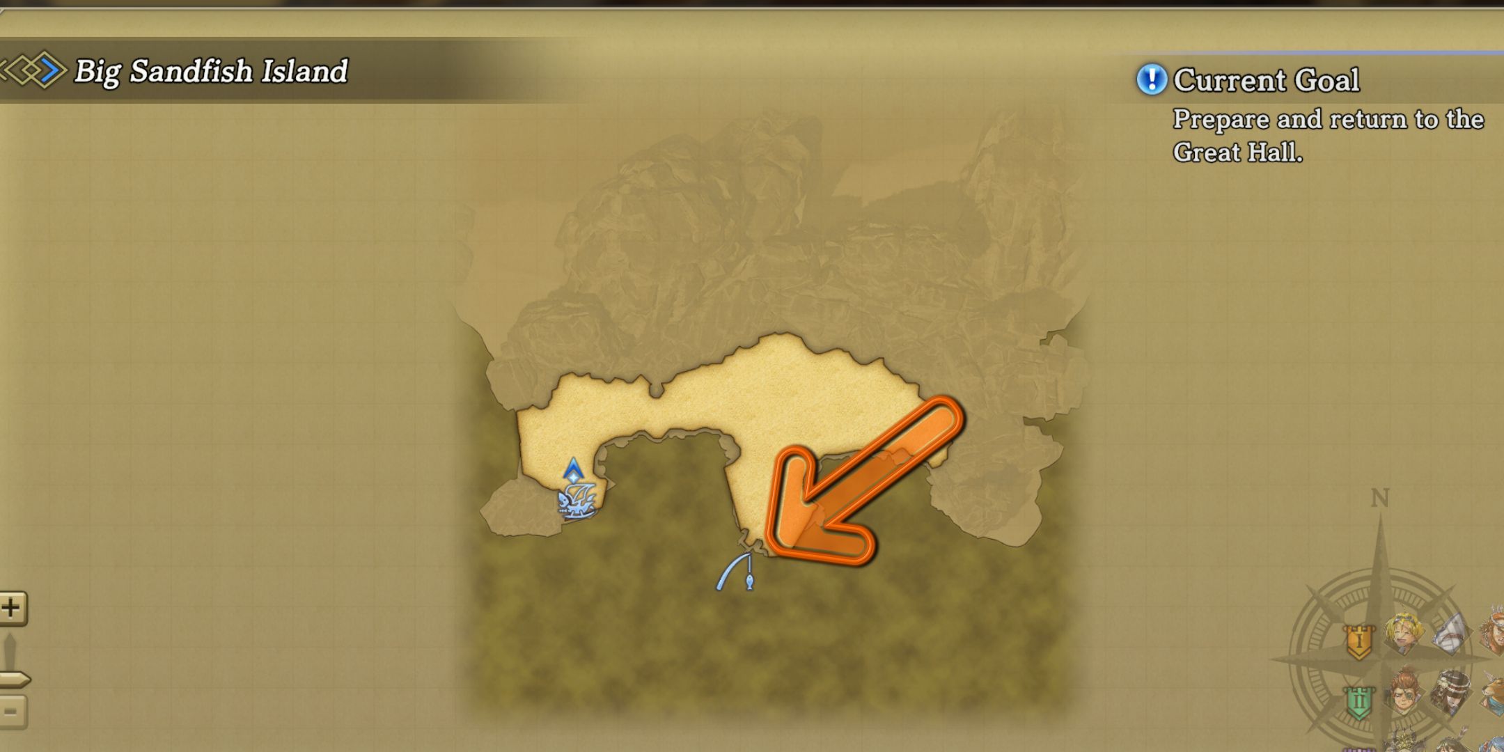Eiyuden Chronicle Hundred Heroes Fishing Spot Location In Big Sandfish Island