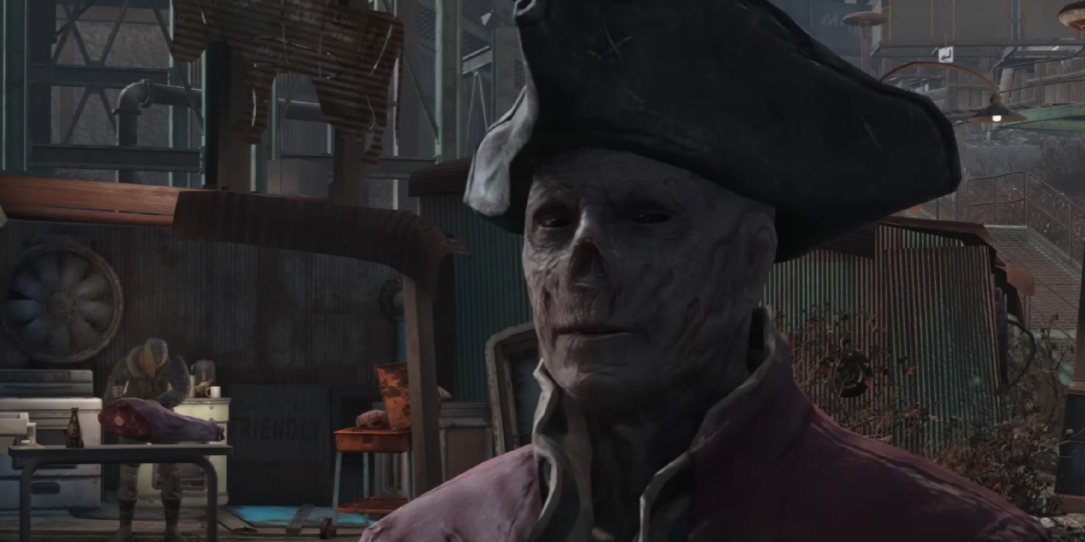 Fallout 4 image showing john hancock talking to the player