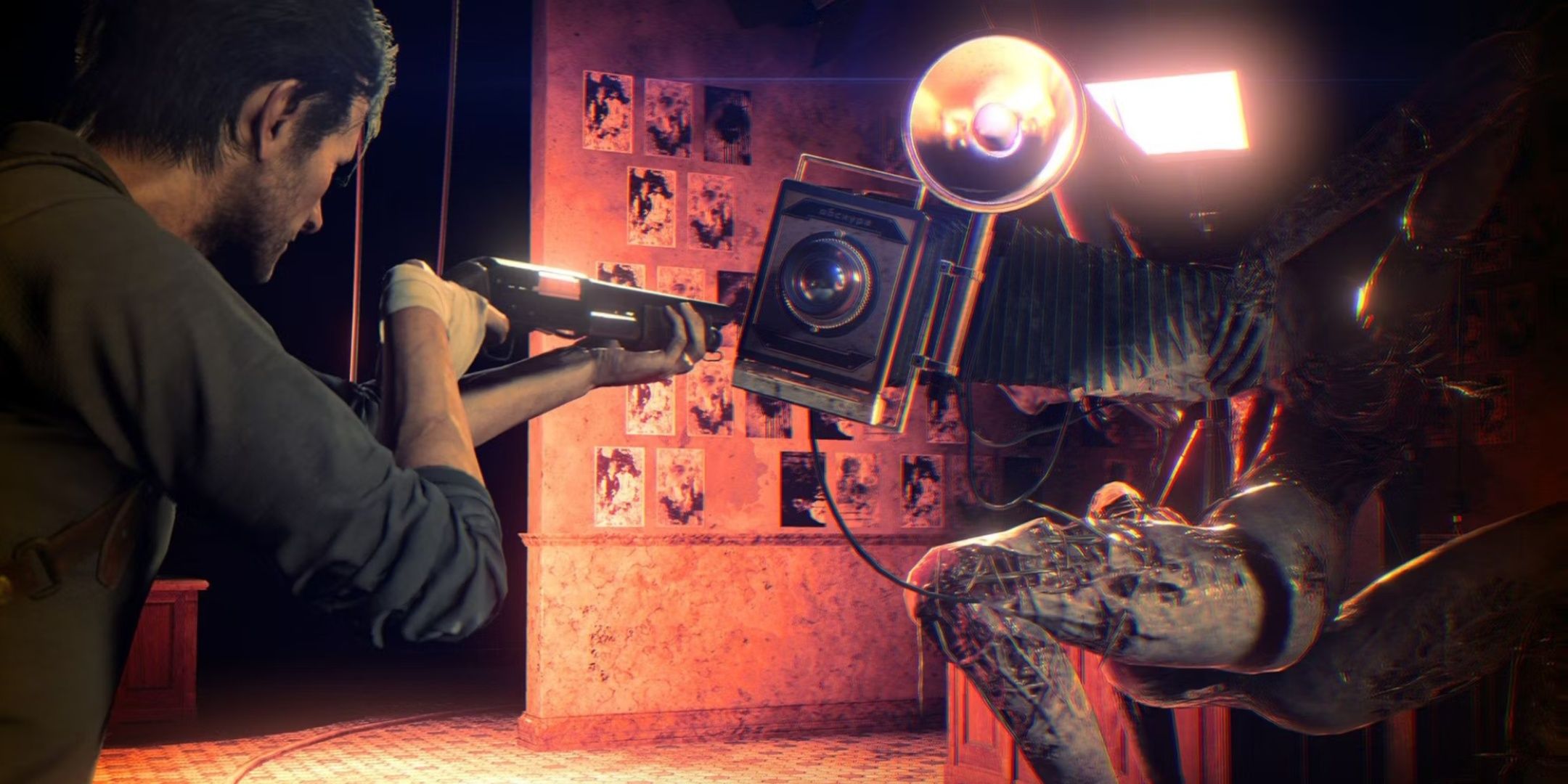 Fighting the camera enemy in The Evil Within 2.