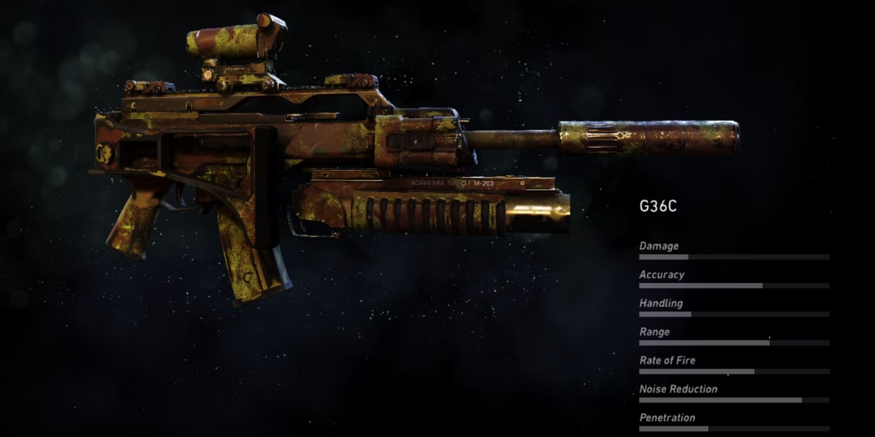 Ghost Recon_ Wildlands G36C Rifle With Stats Overlay