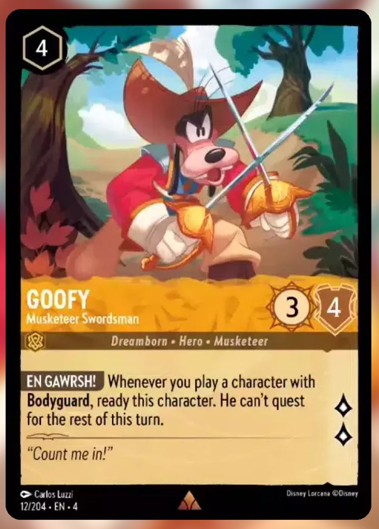 Goofy, Musketeer Swordsman
