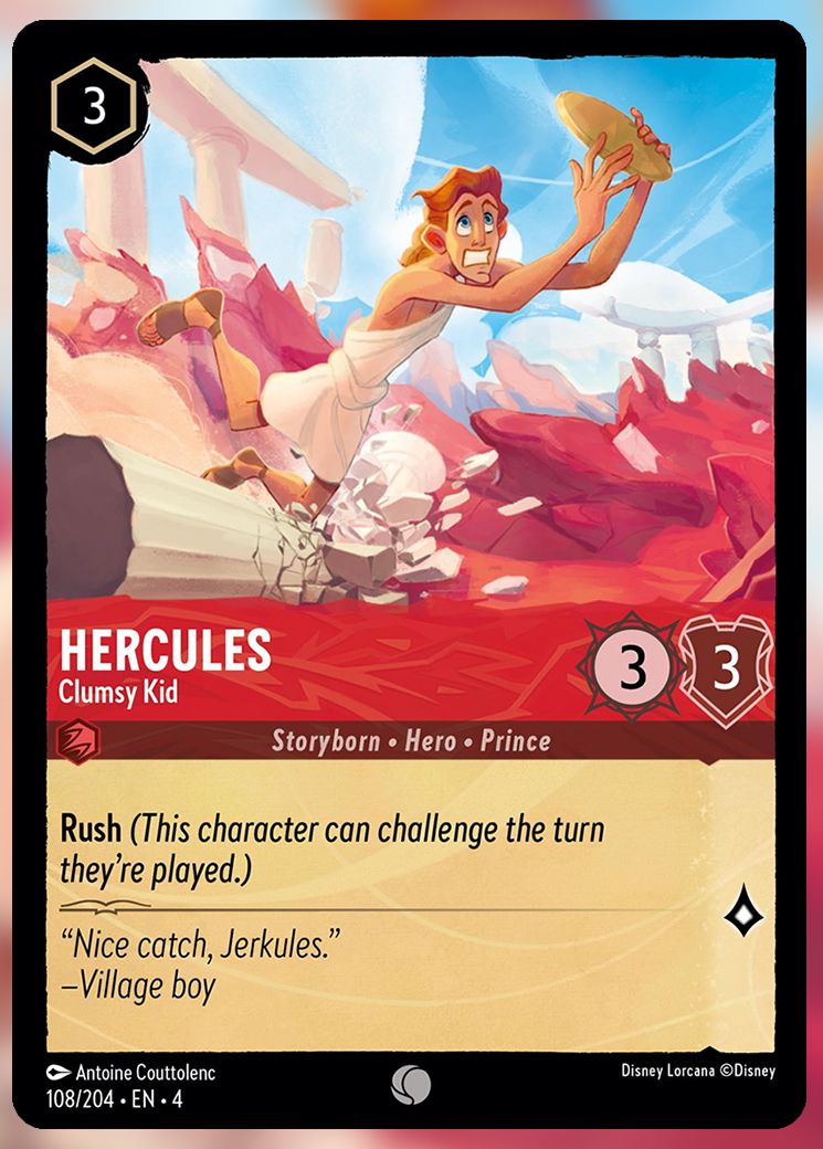 Hercules, Clumsy Kid