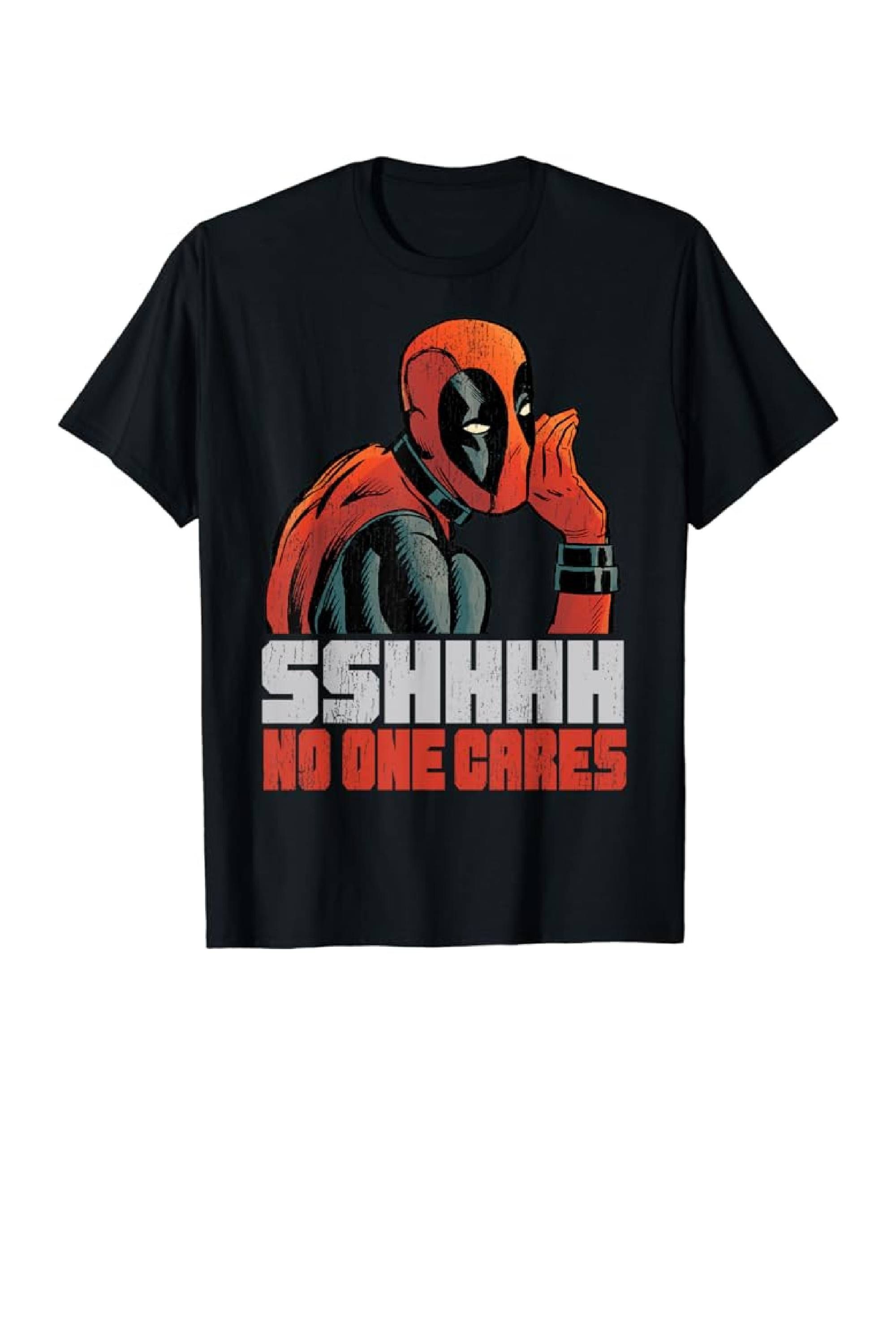 Marvel Deadpool Sshhhh No One Cares T-Shirt