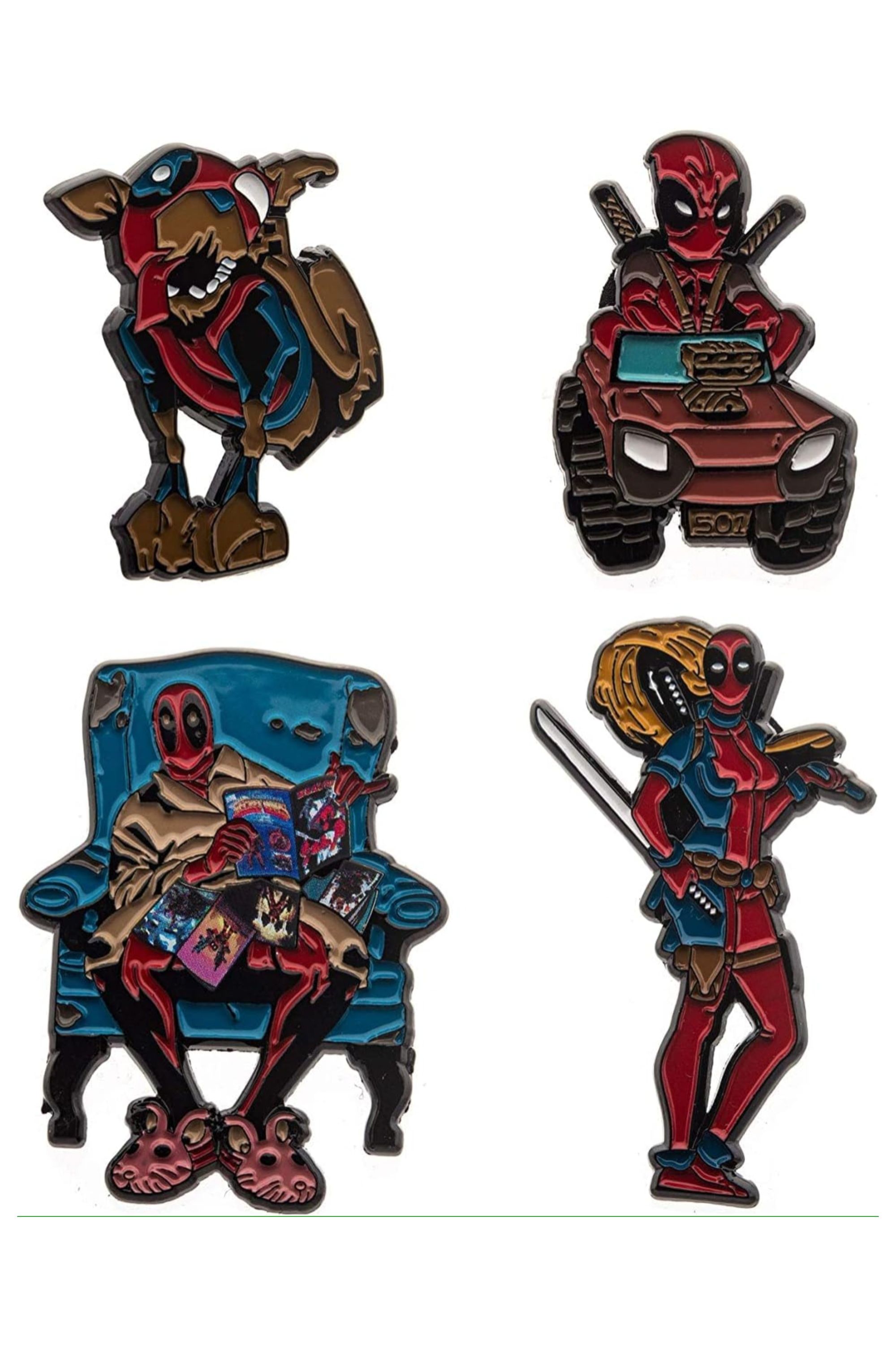 Deadpool Family Enamel Pin Set