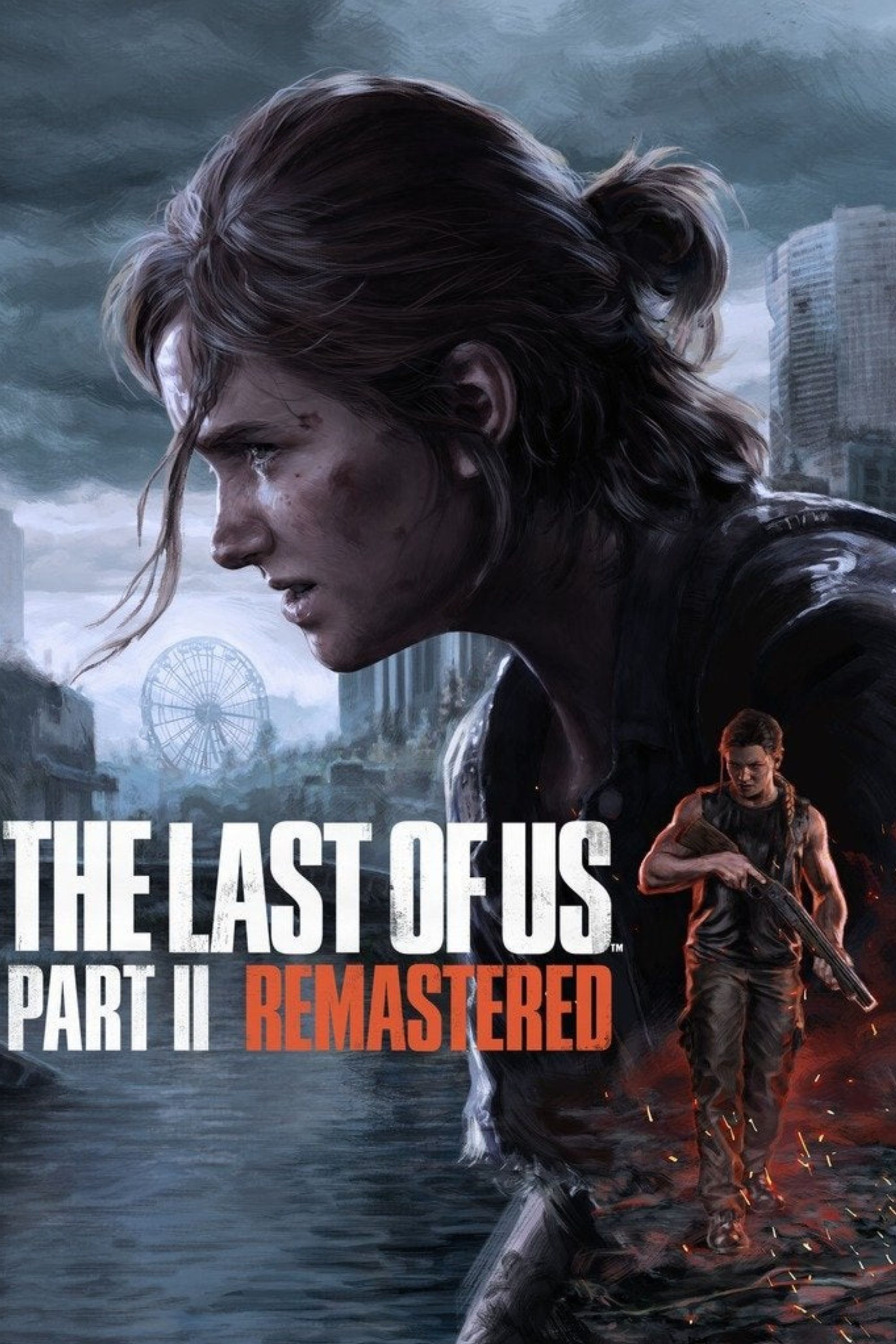 ellie and abby on the last of us part 2's cover art