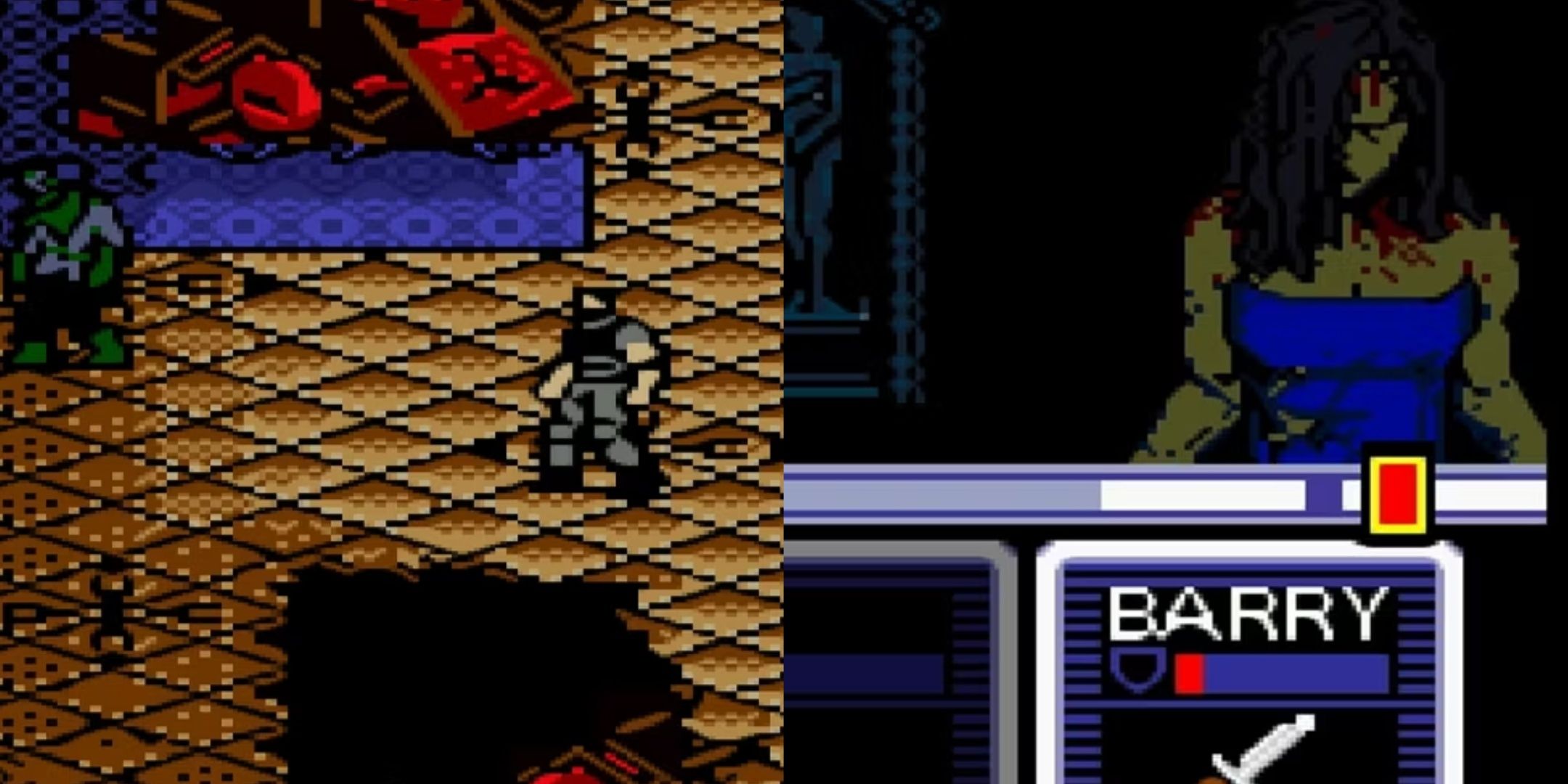 Overworld and Combat in Resident Evil Gaiden