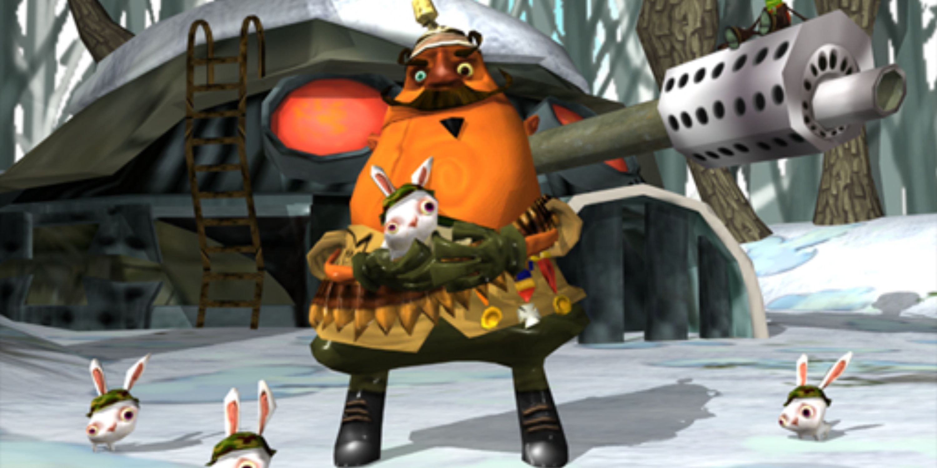 Morceau Oleander holding a bunny in Psychonauts 2