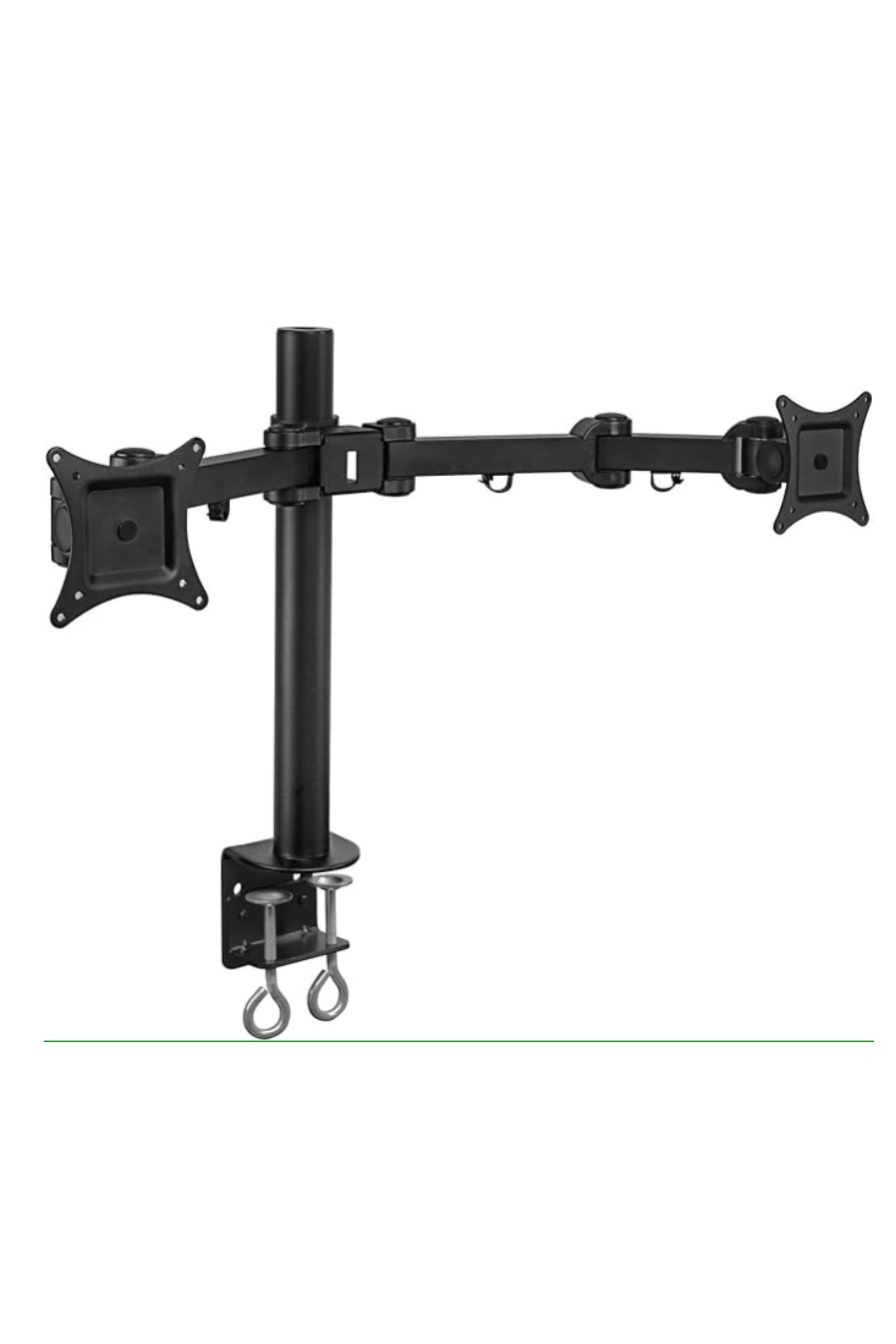 The Mount-It! Dual Monitor Mount monitor arm against a white background.