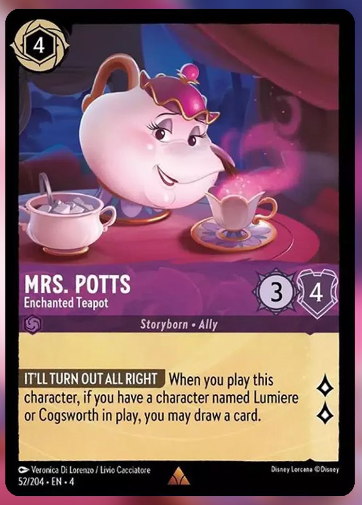 Mrs Potts, Enchanted Teapot