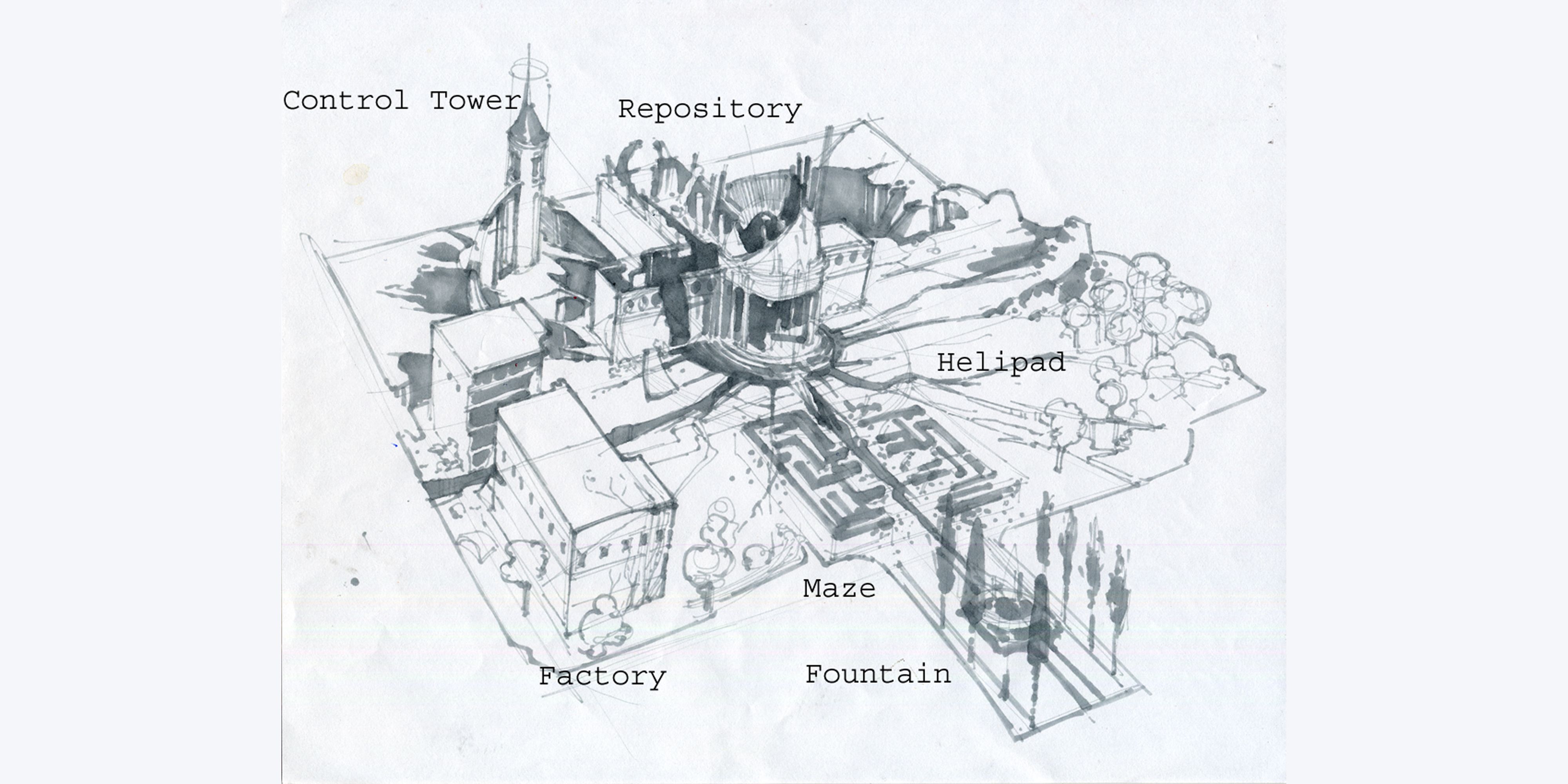Nursery control facility diagram for cancelled Fallout Van Buren