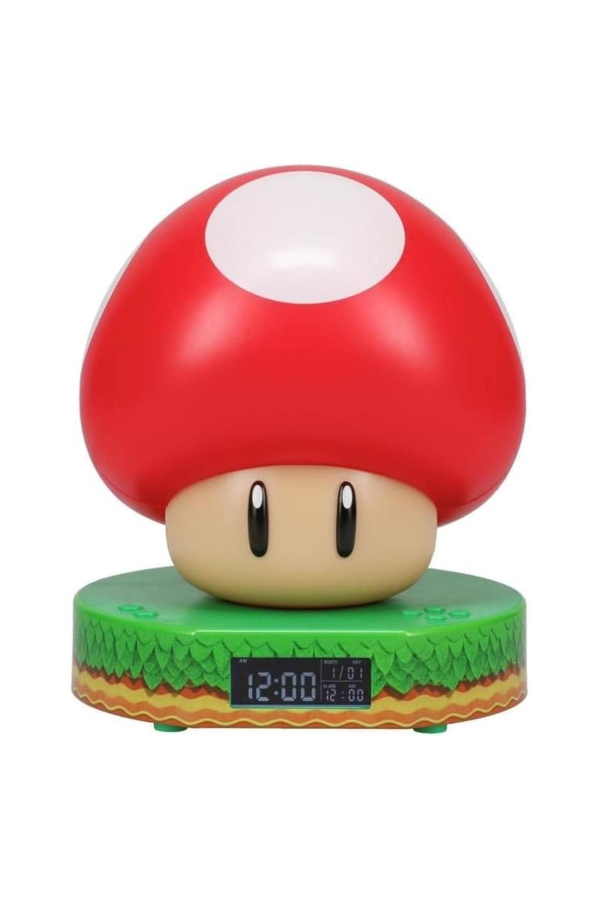 Paladone Super Mario Bros Mushroom Digital Alarm Clock