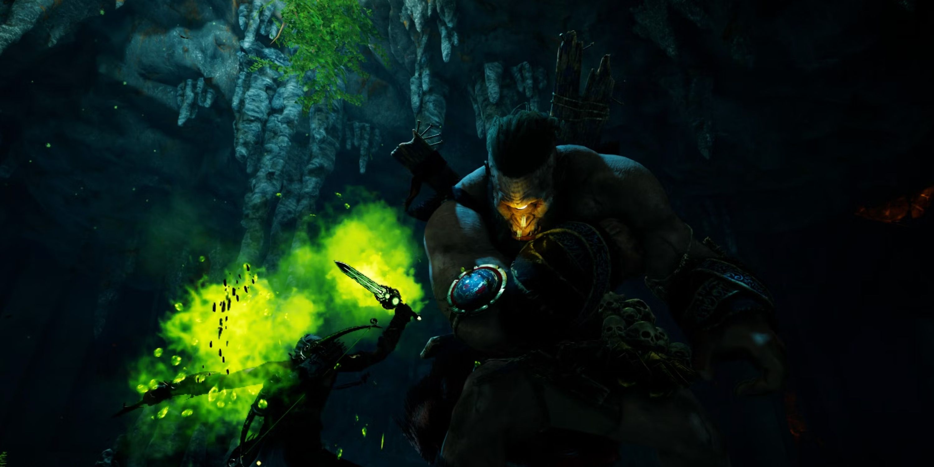 screenshot of a Cyclops being hit with poison damage from Assassin's Creed Odyssey