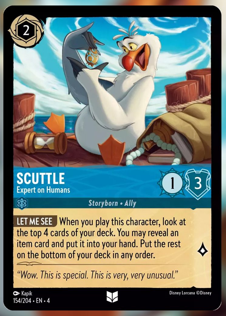 Scuttle, Expert on Humans