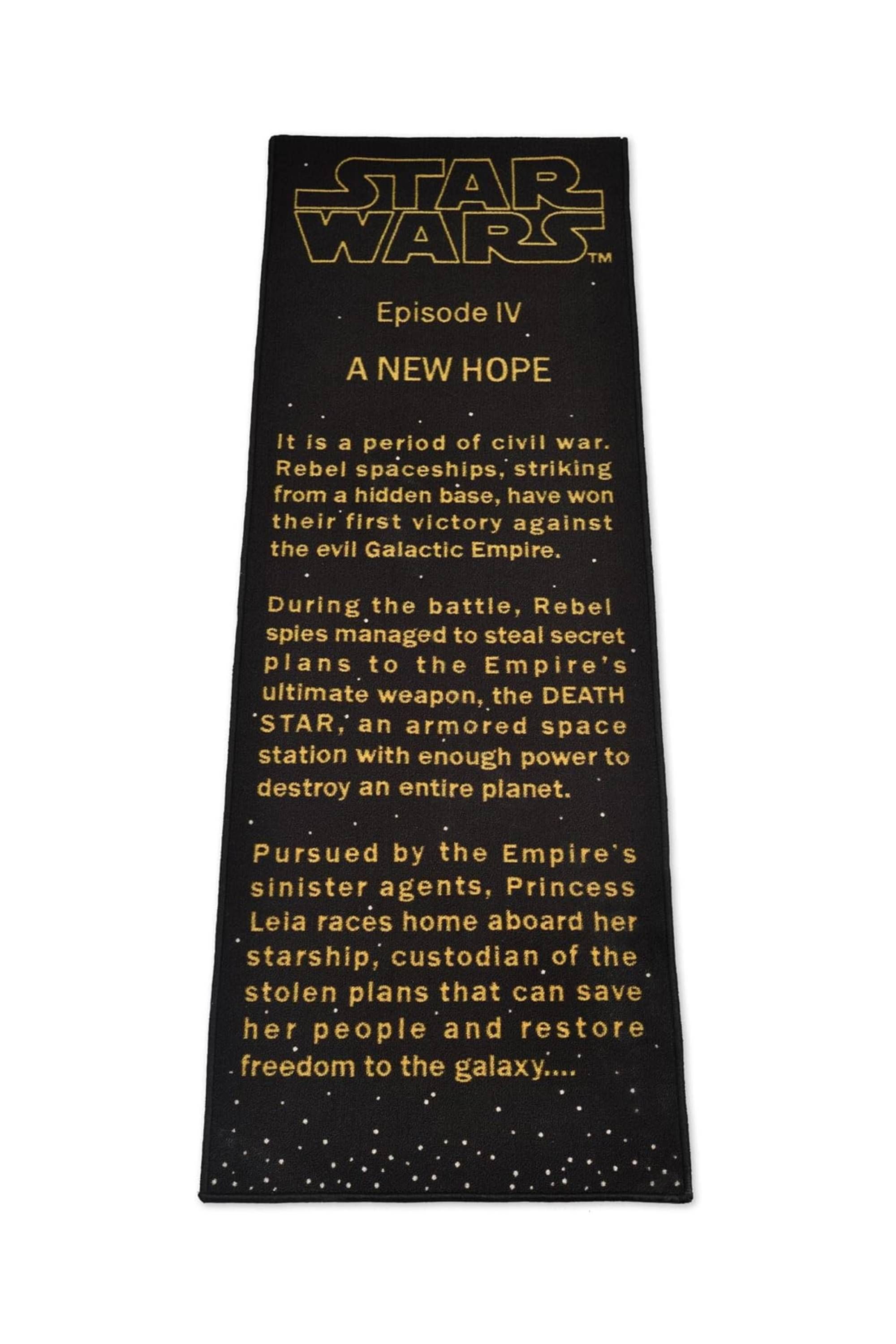 Star Wars A New Hope Title Crawl Printed Area Rug