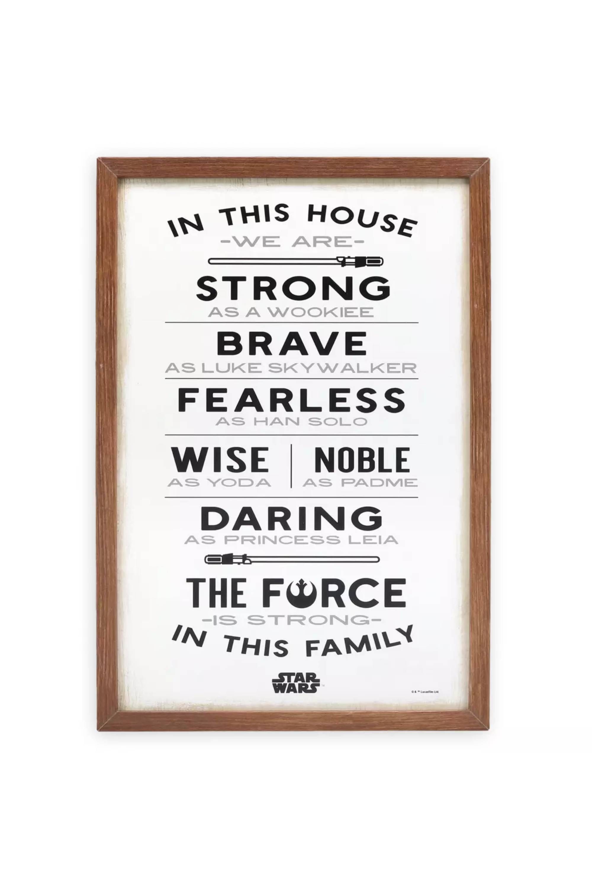 Star Wars Family Framed Wall Art