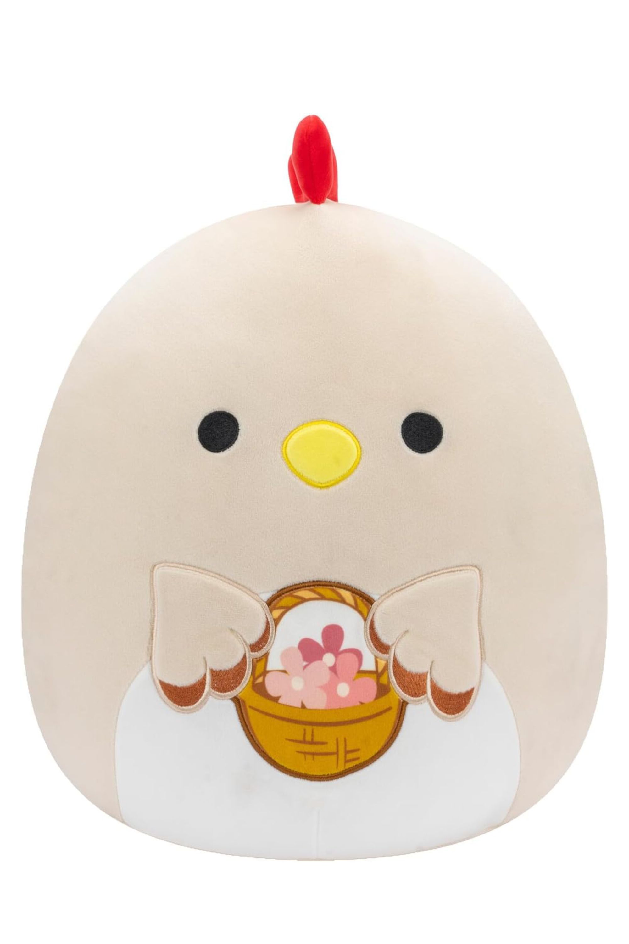 Todd The Rooster Holding A Basket Of Flowers Squishmallow