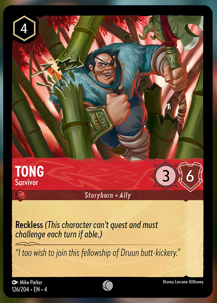 Tong, Survivor