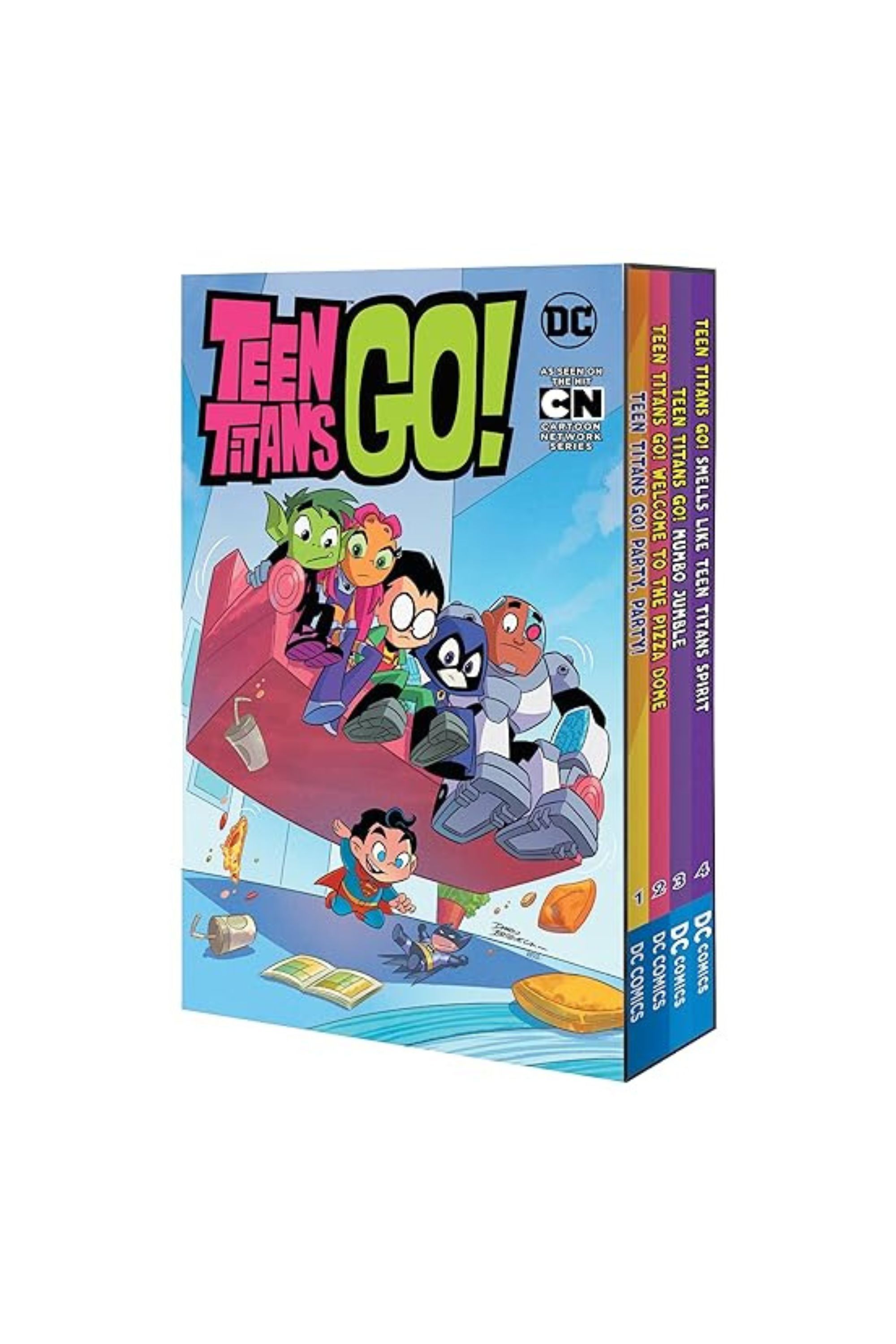 Teen Titans Go!: Party Party! / Welcome to the Pizza Dome / Mumbo Spirit / Smells Like Teen Titans Spirit
