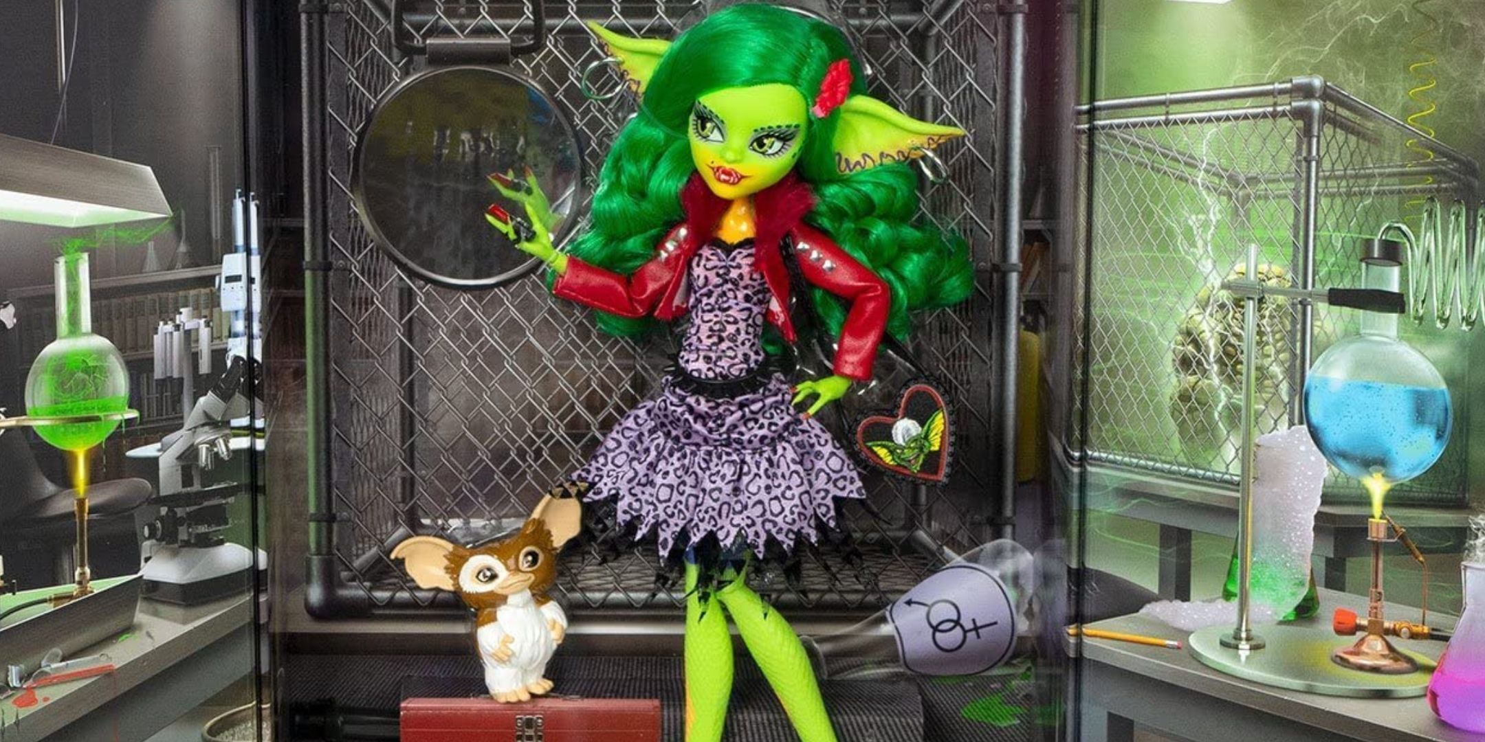 Greta in a spooky lab