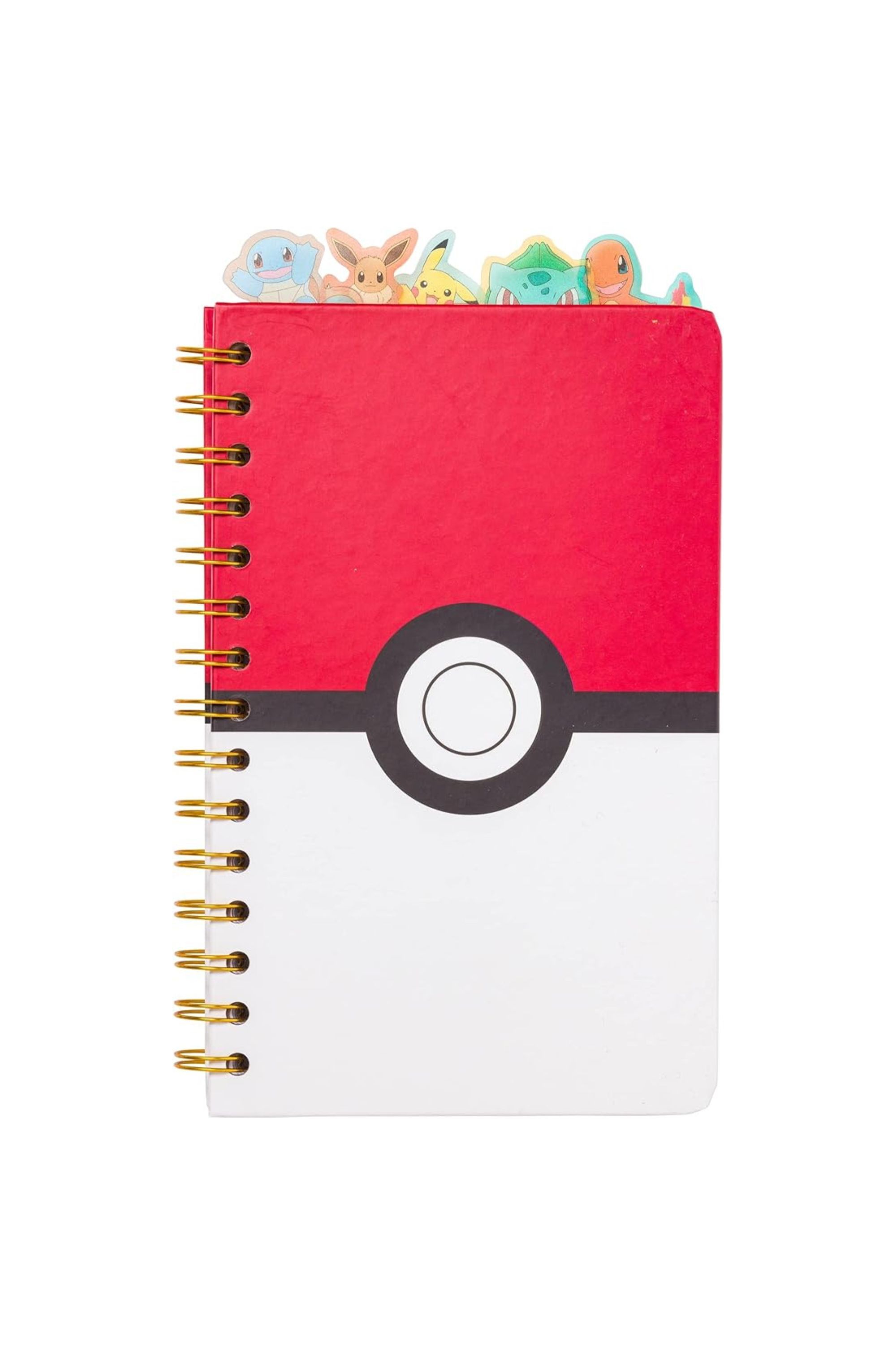 Silver Buffalo Pokemon Spiral Tabbed Notebook
