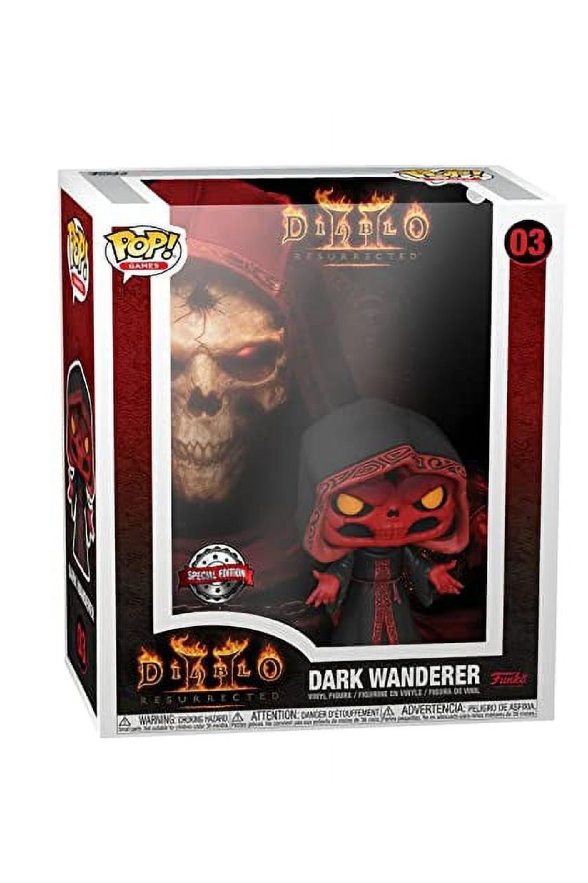 The Diablo 2 Dark Wanderer Funko Pop! figure still in its box.