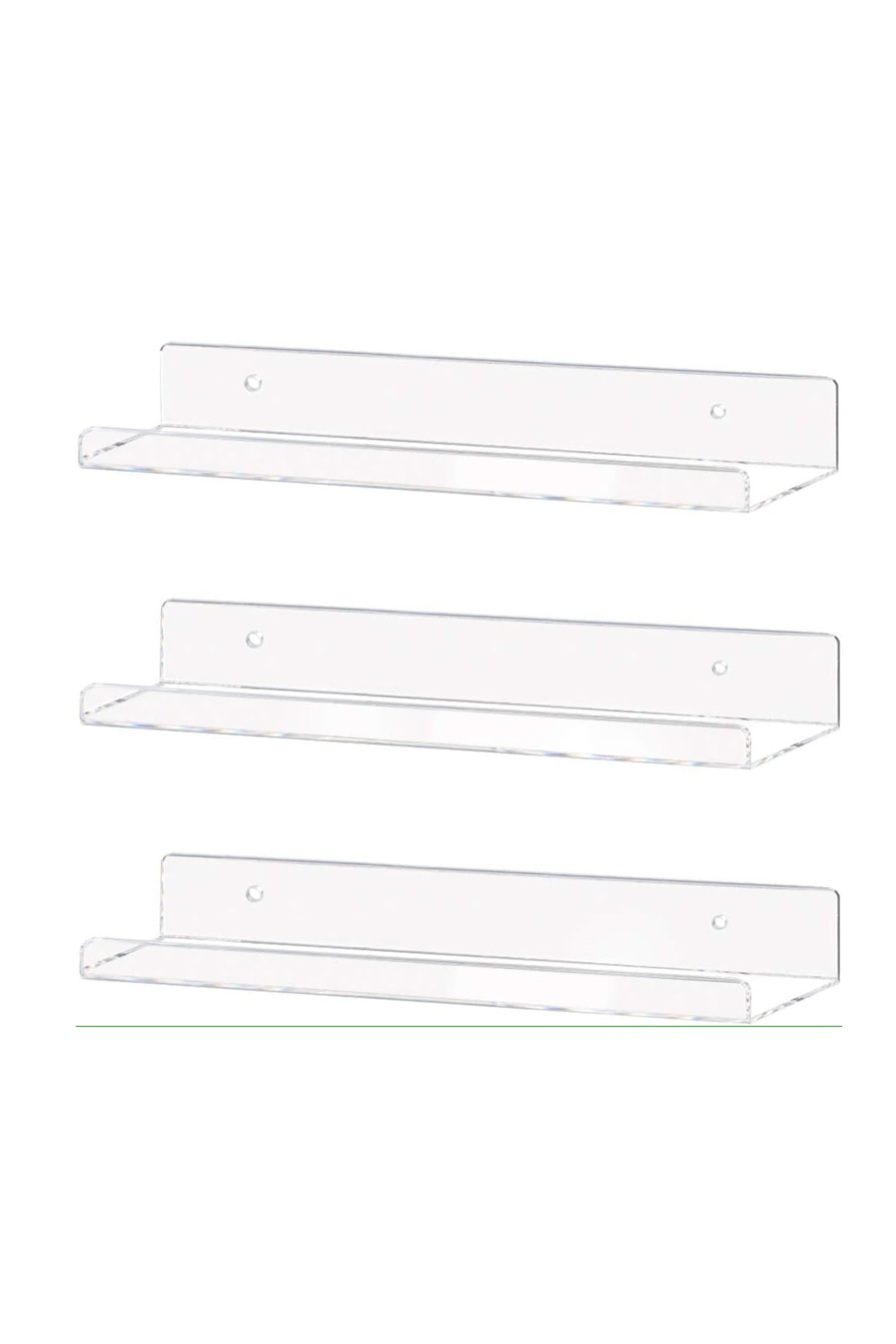 Three Weiai Floating Shelves against a white background.