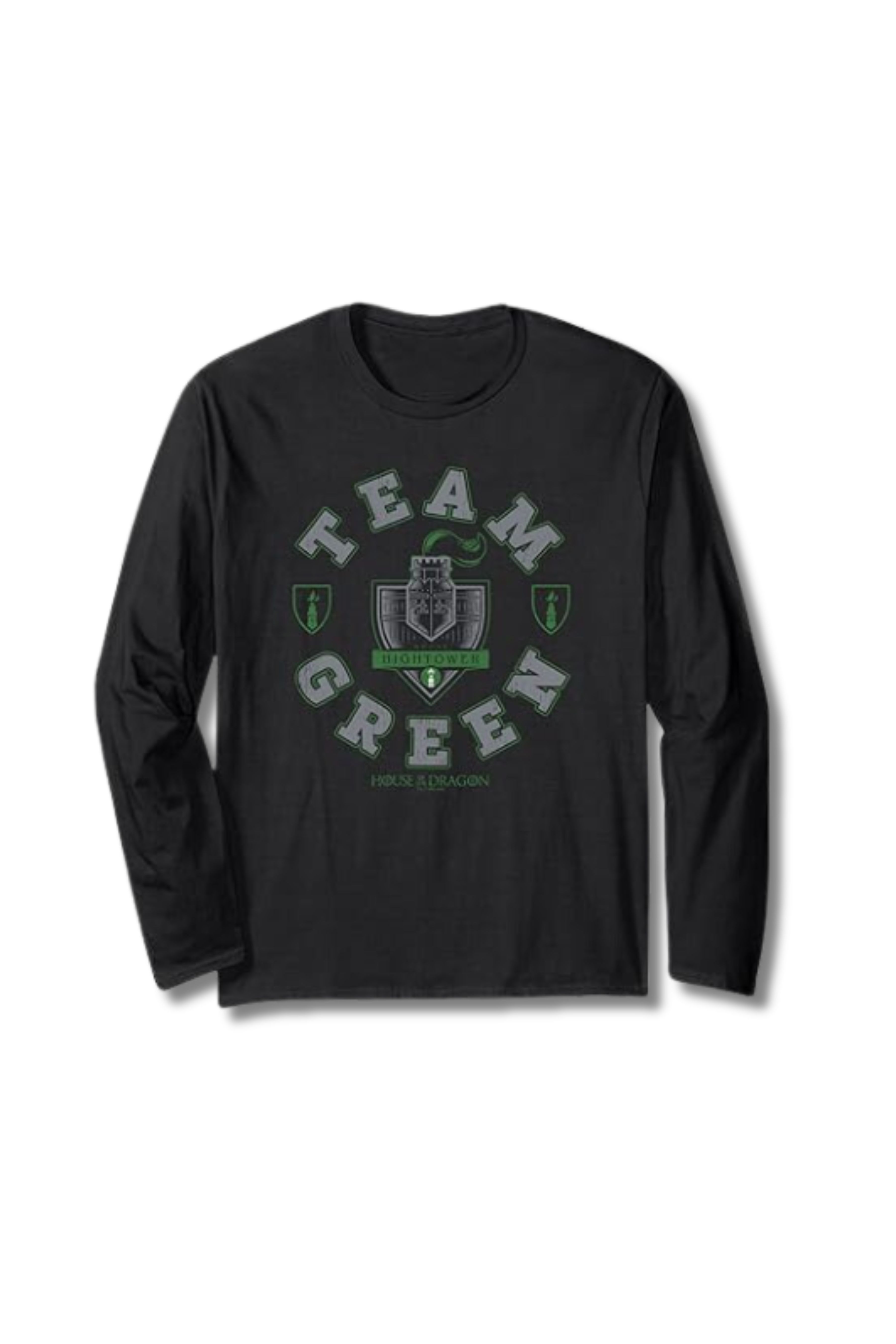 Image of the Team Green Hightower House Logo Long Sleeve T-Shirt