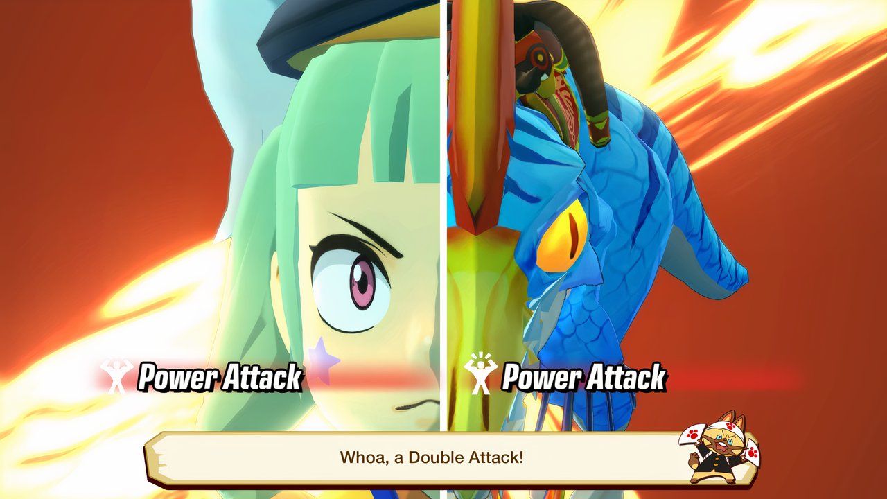 a double power attack with velocidrome monster hunter stories