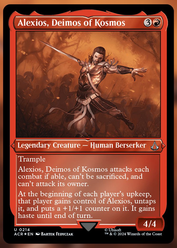 Alexios, Deimos of Kosmos etched