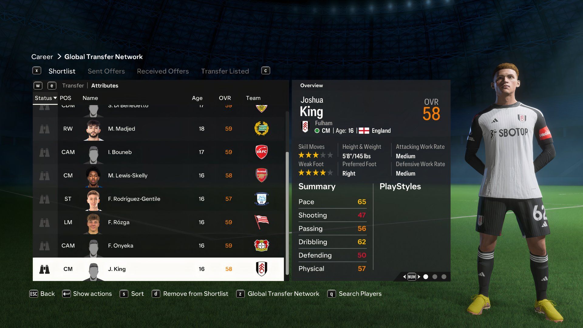 An image of Joshua King in EA Sports FC 24
