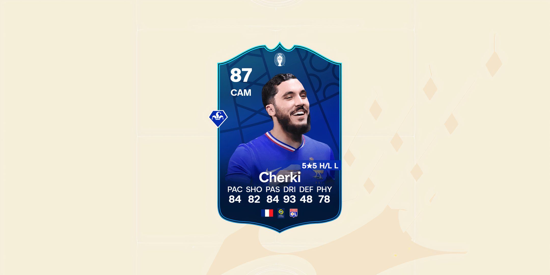 An image of Rayan Cherki in EA Sports FC 24