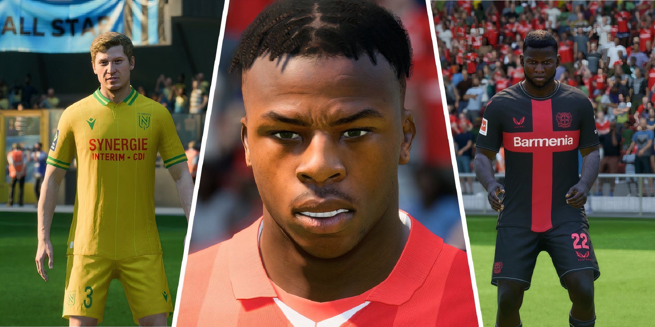 An image of the Cozza, Bella Kotchap, and Boniface in EA Sports FC 24