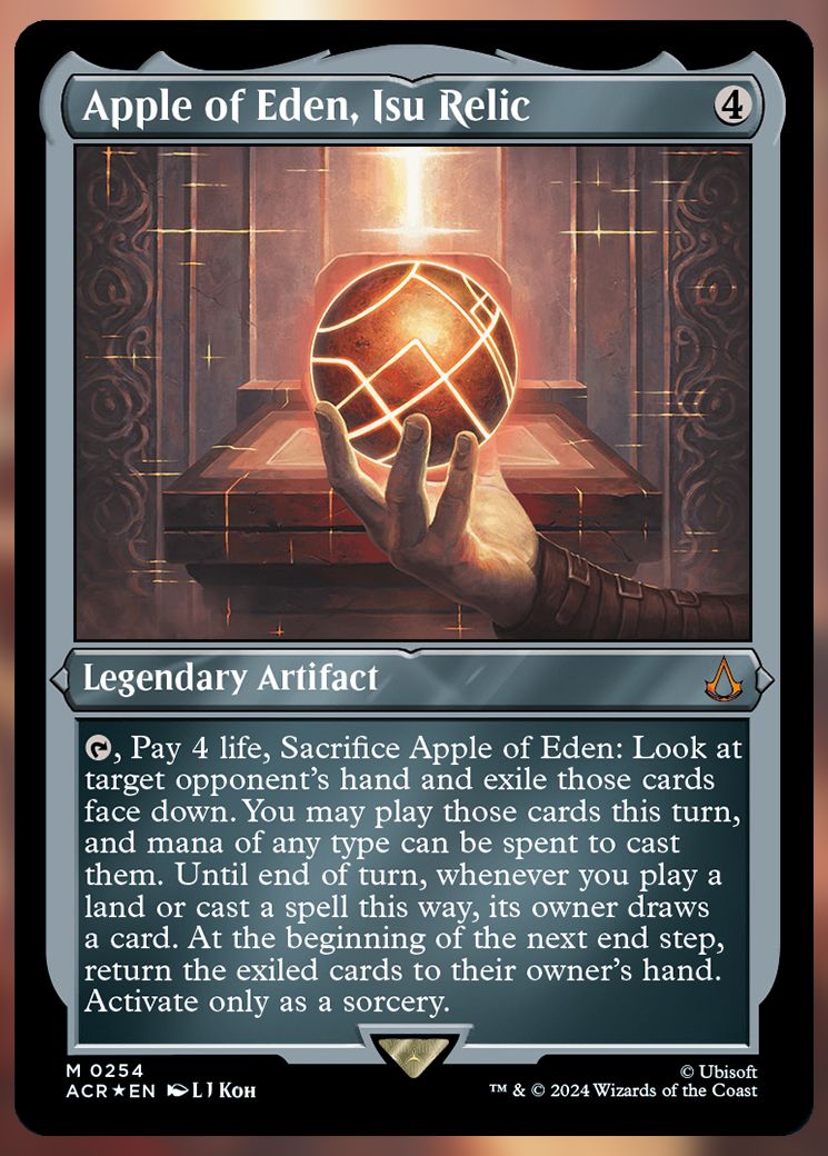 Apple of Eden, Isu Relic etched
