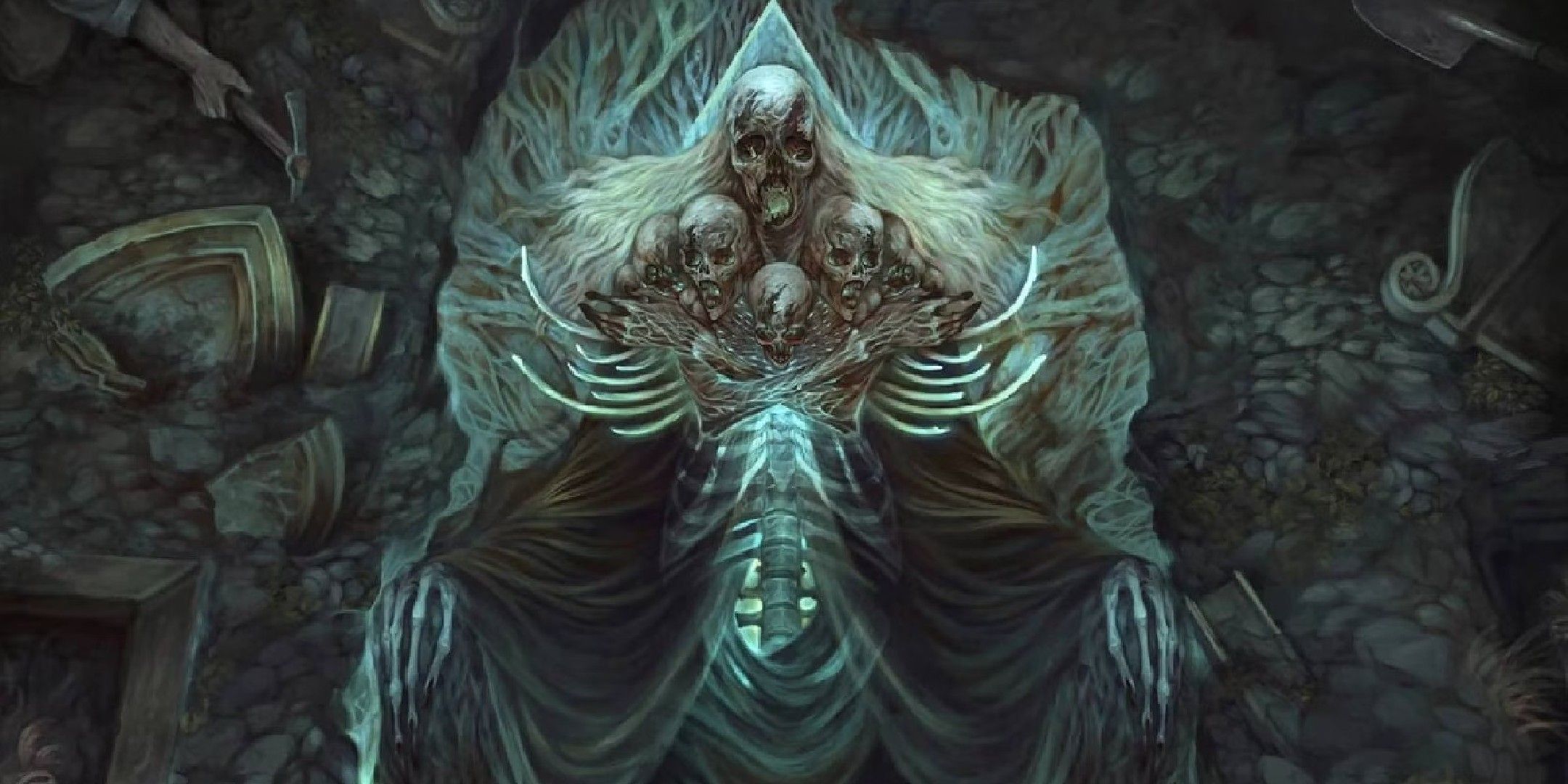 Artwork of Myrkul, Lord of Bones by Isis Sargare