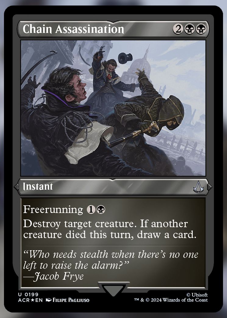 Chain Assassination etched