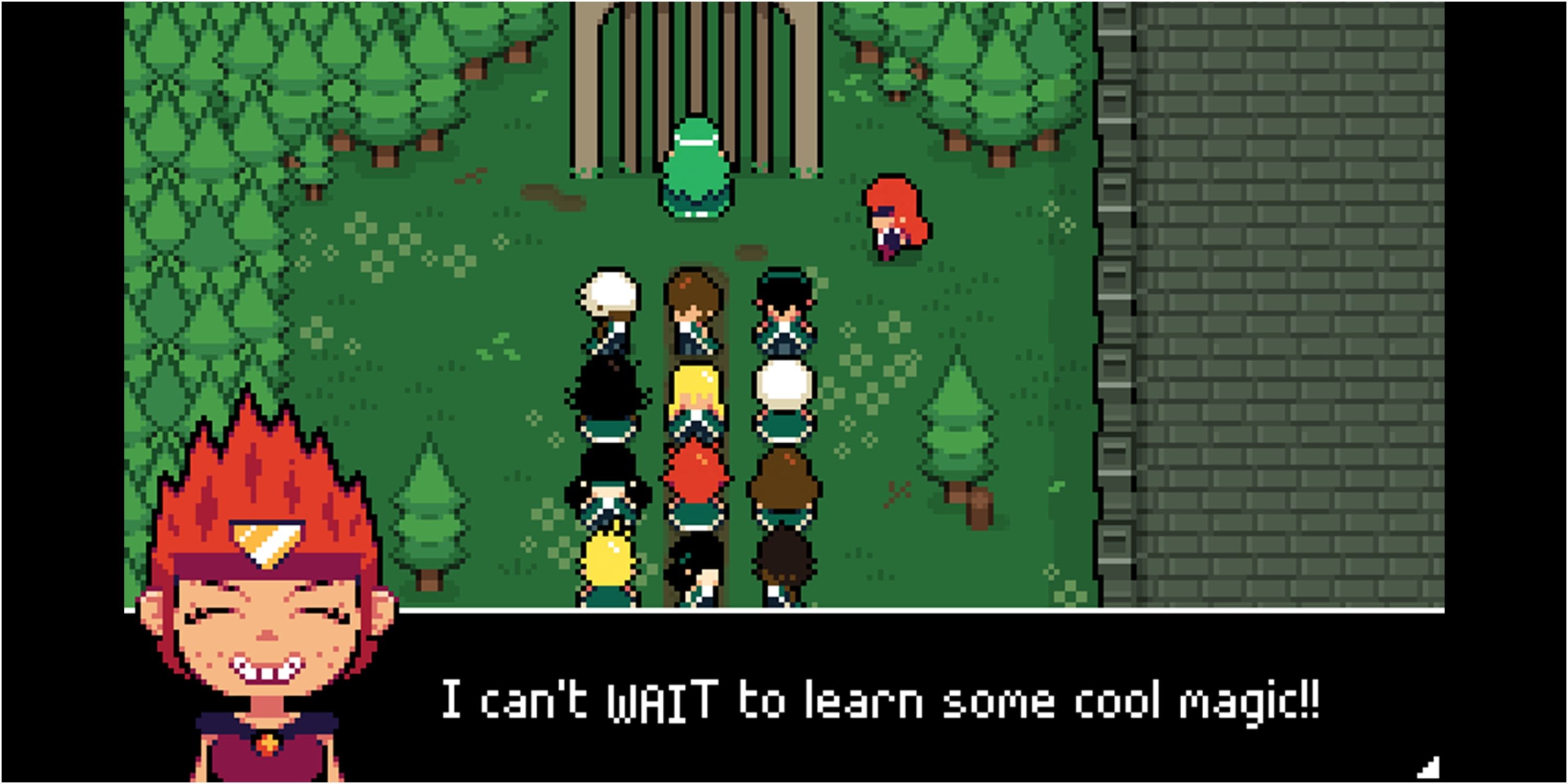 Character speaking Ikenfell