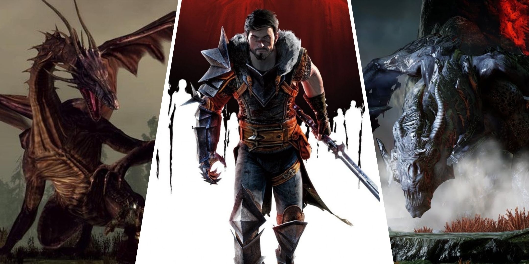 dargon age origins, dragon age 2, and dragon age inquisition