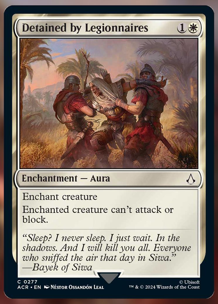 Detained by Legionnaires