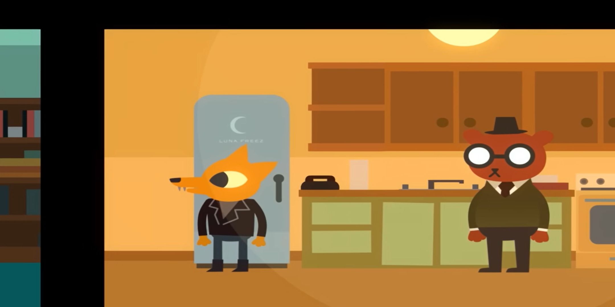 Gregg & Angus in their apartment in Night in the Woods.