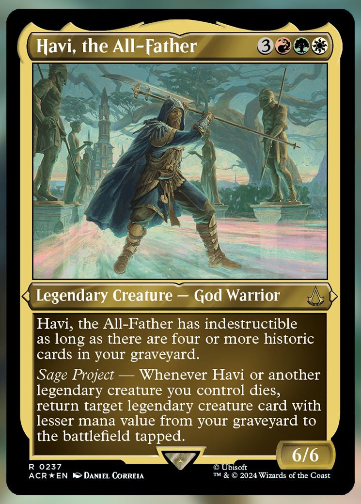 Havi, the All-Father etched