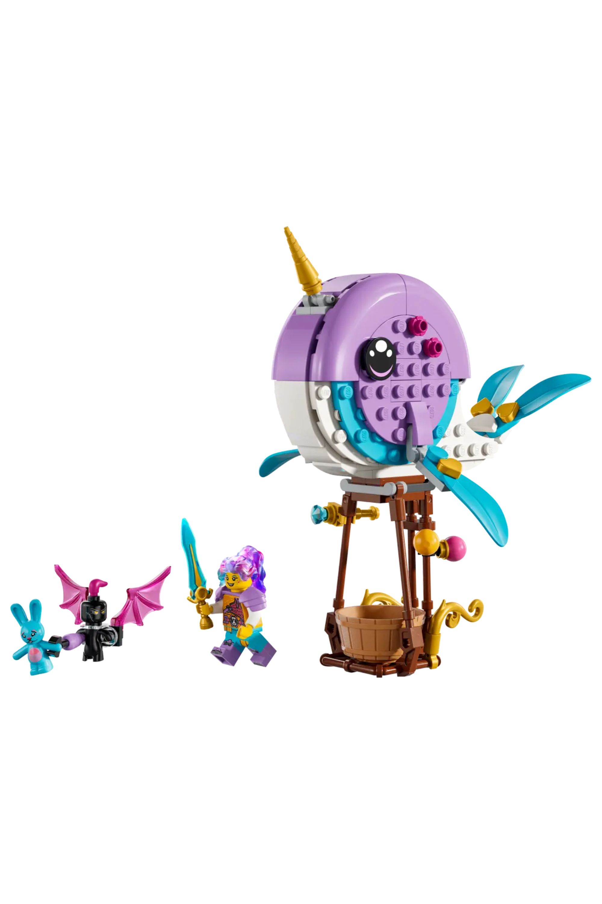 Izzie's Narwhal Hot-Air Balloon Lego Set