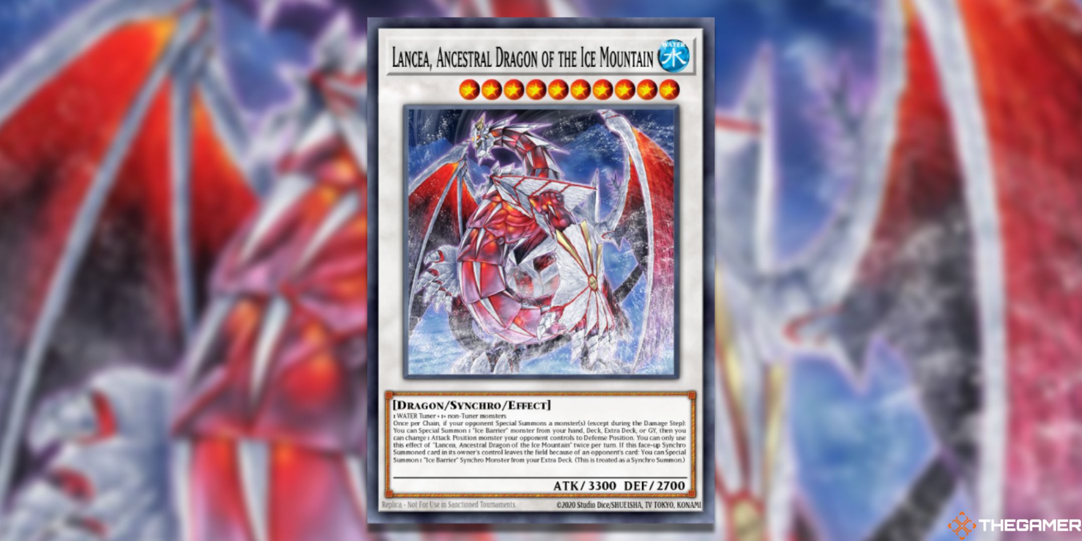 Lancea, Ancestral Dragon of the Ice Mountain Yu-Gi-Oh! Card Art