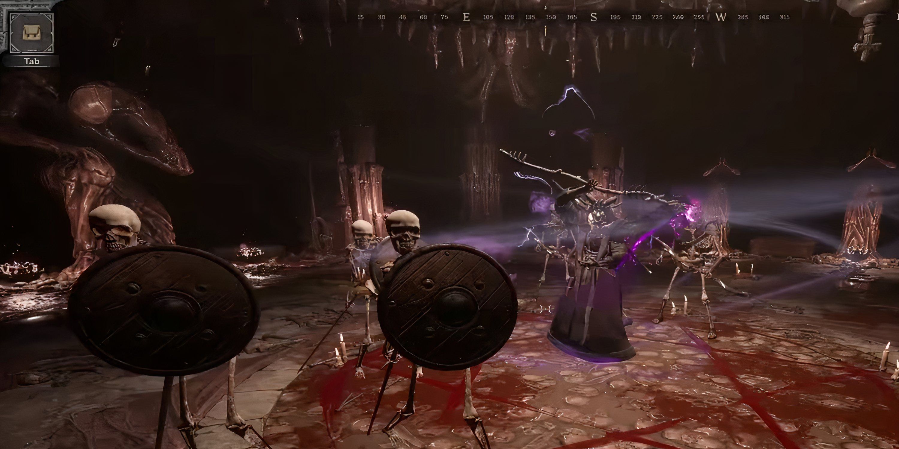 Lich summoning skeletons in Dark and Darker