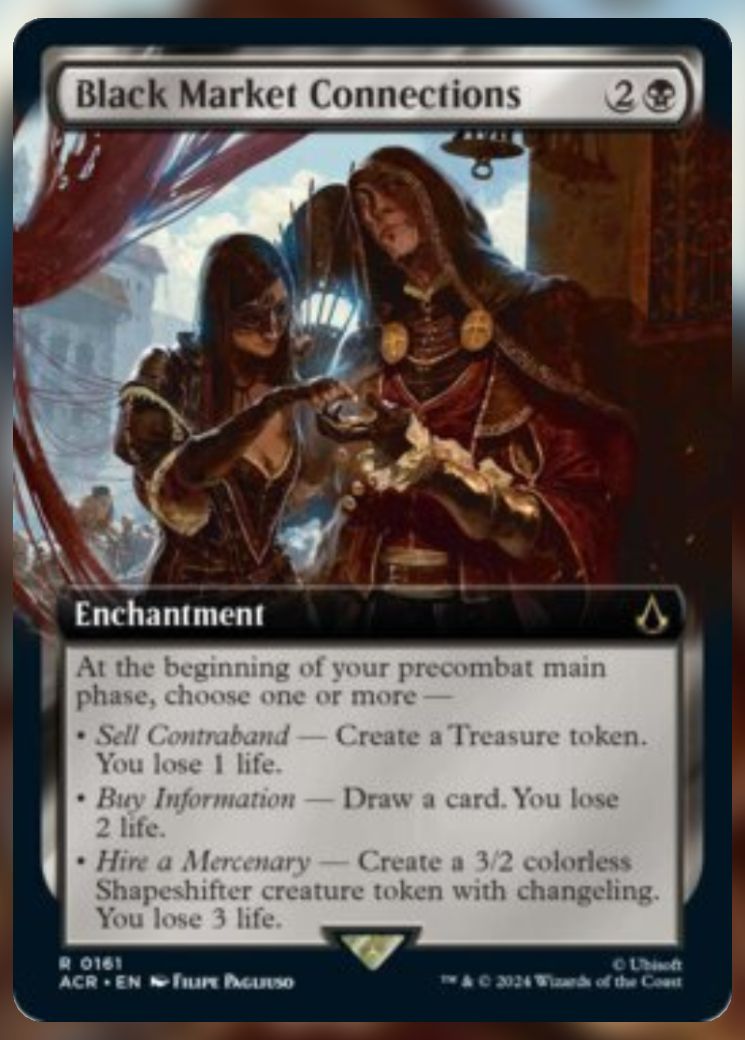 Magic The Gathering Black Market Connections Alt Card