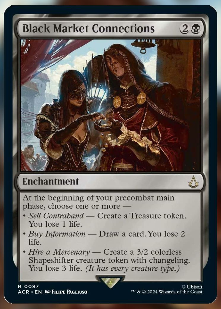 Magic The Gathering Black Market Connections Card