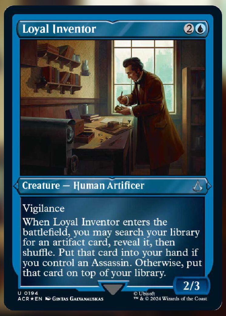 Magic The Gathering Loyal Inventor Alternate Card