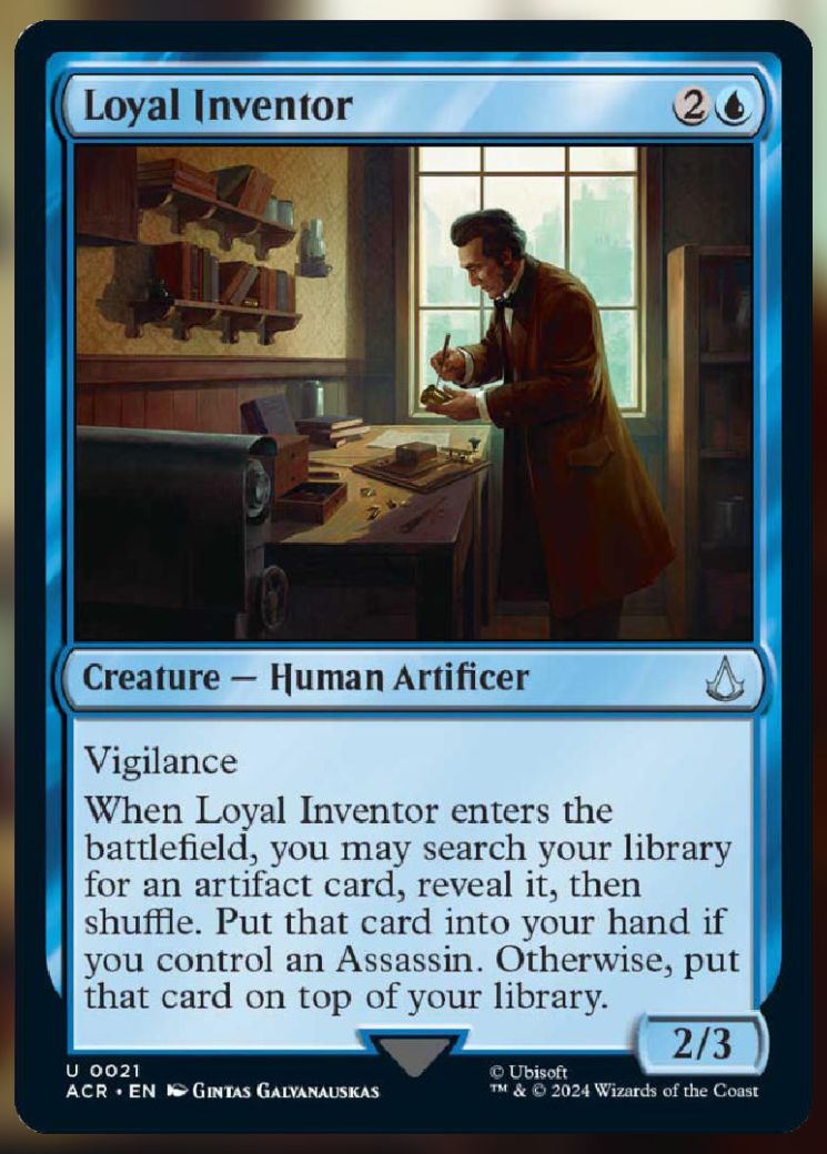 Magic The Gathering Loyal Inventor Card