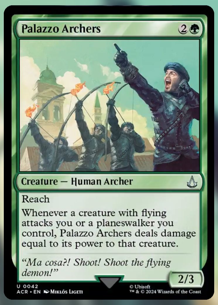 Magic The Gathering Palazzo Archers Card