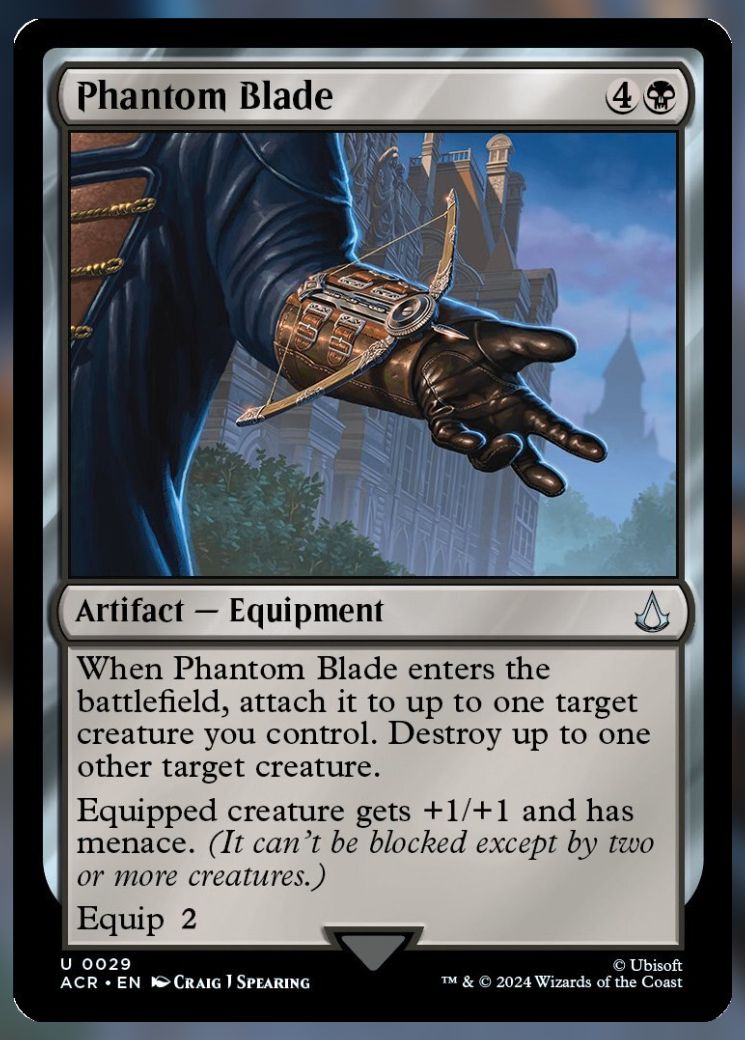 Magic The Gathering Phantom Blade Card