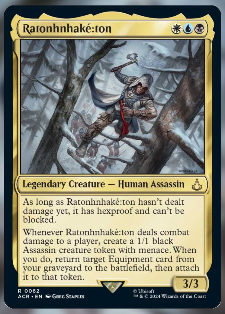 Magic The Gathering Ratonhnhaketon Card